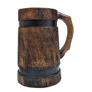 Jarra de cerveza hecha a mano de madera con mango de madera Jarra de cerveza de madera al por mayor y jarra de cerveza hecha a mano para el hogar y el restaurante - Product Image 6