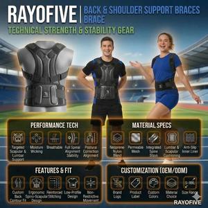 Wholesale OEM Elastic Shoulder <b>Protector</b> Brace for Joint Pain Injury Custom Adjustable Weightlifting Shoulder Support Belt - Product Image 2