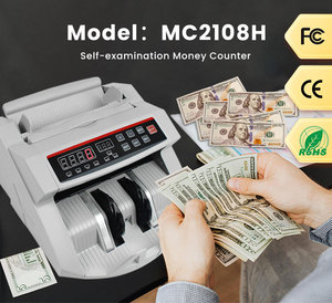 Compteur de billets professionnel <span class=keywords><strong>en</strong></span> promotion avec détection UV et MG, affichage LED, vitesse de 900 billets/min, reconnaissance automatique multi-devises (<span class=keywords><strong>Euro</strong></span>) - Product Image 2