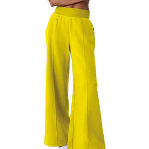 Logo Oversized Baggy Wide <b>Leg</b> Cotton Knit Track <b>Jogger</b> Flare Sweat Pant for <b>Women</b> Flare Sweat Pant for <b>Women</b> <b>Women</b> - Product Image 2