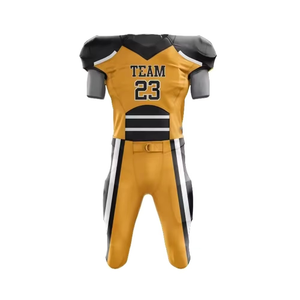 Uniformes de football américain sur mesure de haute qualité, taille plus, respirants, en mesh, pour équipe, ensembles athlétiques, 100% polyester, unisexe - Product Image 5