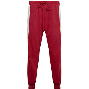Survêtement à capuche pour homme, rouge et gris, avec blocs de couleur, manches longues, fermeture éclair sur le devant, vêtements de sport décontractés avec poches latérales, pour l'automne - Product Image 3