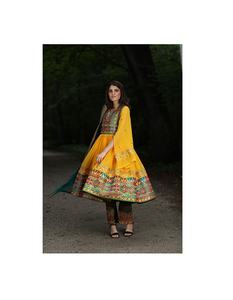 Vestidos étnicos Kuchi afganos vintage Ropa de fiesta tradicional con decoración de encaje multicolor para eventos tradicionales paquistaníes - Product Image 6