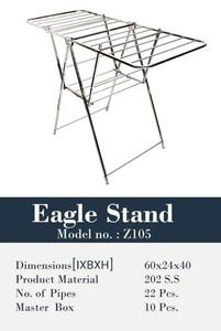 <b>Foldable</b> <b>Clothes</b> <b>Drying</b> <b>Rack</b> Stainless Steel Laundry Stand Dish Towel Hanger Spaces Saving Adjustable Portable Household Storage - Product Image 3