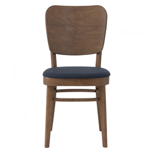 Chaise de salle à manger en chêne malaisien massif, prête à être expédiée, durable, avec assise rembourrée en tissu confortable, pour la maison moderne, la cuisine, les meubles. - Product Image 2