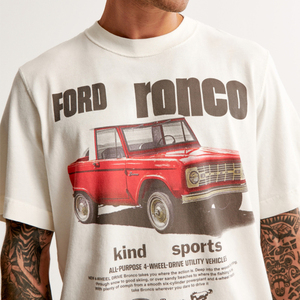T-shirt pour homme avec imprimé de voiture vintage, imprimé de camion rétro, style décontracté surdimensionné, streetwear en coton à manches courtes, tendance estivale - Product Image 5