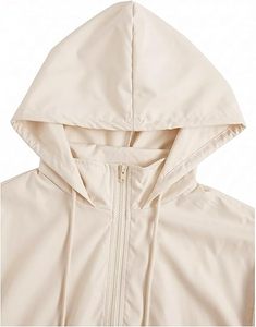 Women's Zip Up Lightweight Windbreaker <b>Jacket</b> Sport Casual Workout Hoodie Outerwear <b>with</b> <b>Pockets</b> Rainy Day Outfits - Product Image 2