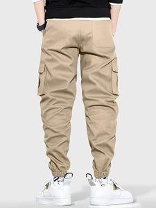 Pantalon cargo décontracté en toile pour homme SAJZA INTERNATIONAL, coupe ajustée |   Vêtements de randonnée écologiques multi-poches en Spandex/Coton - Product Image 4