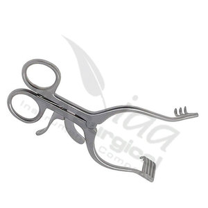 Retracteur Cérébellaire Auto-Retenu Adson en Acier Inoxydable 4x4 à Pointes Aiguisées avec Poignée Anneau et Cliquet, Certifié CE, pour Usage Médical et Chirurgical en Hôpital - Product Image 4