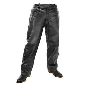 Pantalons en cuir pour hommes de qualité supérieure, vêtements de mode, design personnalisé, OEM ODM, pantalons en cuir durables et confortables, fournisseur - Product Image 1