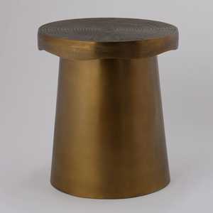 Don't Miss Modern Round Brass <b>Console</b> <b>Table</b> Contemporary Design Handmade Pedestal Base Living Room Furniture <b>Gold</b> Finish - Product Image 2