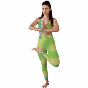 Conjunto de Yoga para Mujer, Elegante Conjunto Deportivo de Dos Piezas con Tecnología de Absorción de Humedad, Traje Atlético Ligero - Product Image 1