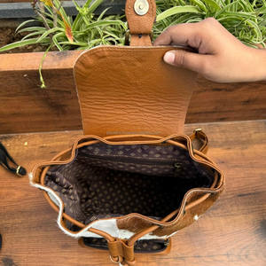 กระเป๋าหนังวัวแท้สำหรับผู้ชายและผู้หญิง, กระเป๋ากีฬาลำลองความจุขนาดใหญ่กระเป๋าเป้เดินทางกระเป๋าเป้สะพายหลัง - Product Image 6