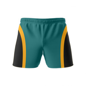 Short de rugby personnalisé rouge et bleu, respirant et confortable / Logo et taille personnalisés, prix bas, prix de gros - Product Image 5