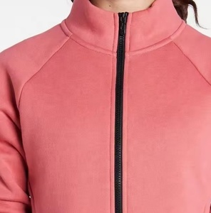 Chaqueta de mujer personalizada con precio al por mayor, ropa de lana sólida para exteriores con cremallera Lisa para mujer, chaqueta de invierno de nuevo estilo para mujer - Product Image 5