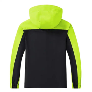 Men's <b>Light</b> Hooded Quarter-Zip Windbreaker Jacket Casual Spring Outwear Windproof Polyester <b>Shell</b> Regular Windbreaker Jacket - Product Image 5