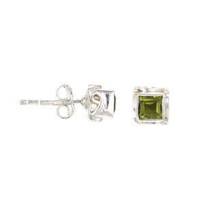 Pendientes de Cristal Verde Peridoto con Diseño Nuevo, Pendientes de Corona de Cristal Verde, Joyería para Bodas, Compromisos y Fiestas - Product Image 2