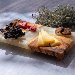 Planche à découper en résine époxy bleue de luxe, design haut de gamme, nouvelle arrivée, finition vague océanique unique, style artistique en bois pour fromage, épaisseur 2,0 cm - Product Image 5