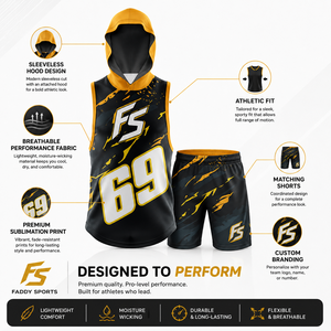 Uniforme de Fútbol Americano Sublimado Personalizado al por Mayor, Sudadera con Capucha, Jersey sin Mangas, Ropa Deportiva de Equipo, Secado Rápido, Transpirable - Product Image 5