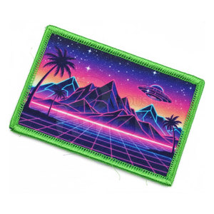 Custom Made Sublimation <b>Patches</b> For Fashion Clothing Accessories With Sharp And Detailed Printed Artwork - Product Image 3