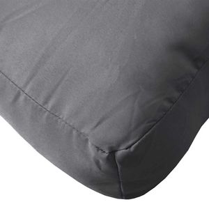 Cojín para Palet de Exterior 100% Poliéster Antracita, Fibra Hueca, Cojines y Almohadas Versátiles para Exteriores - Product Image 6