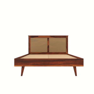 CIA Solid Wood <b>King</b> Size <b>Platform</b> Adjustable Without Storage <b>Bed</b> Traditional Can Work Design Rosewood - Product Image 2