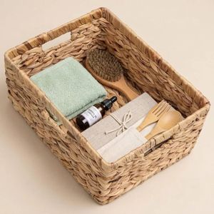 Hand Woven <b>Basket</b> from Eco-friendly Material Water Hyacinth Wholesaler Cheap Price Storage <b>Baskets</b> for Home Use - Product Image 4
