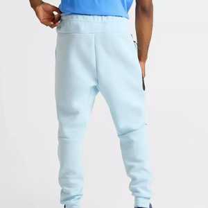 Fabrication sur mesure de pantalons amples à jambes larges en toile de mélange polyester/coton de haute qualité, brodés, décontractés, doublés de polaire pour hommes - Product Image 3