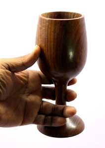 Vaso de Chupito de Madera Tallado a Mano, Ecológico, con Capacidad de 150 ml, Diseño Clásico, para Cócteles y Vino de Bar - Product Image 4