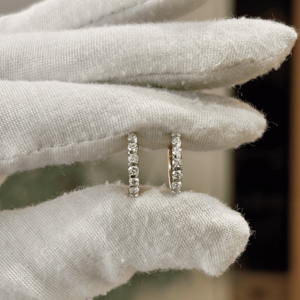 Solid Gold Gift For Her 2.367 Gm IGI EF Round Brilliant Cut Lab Grown Diamond Bali <b>Earrings</b> Wedding Anniversary <b>Fine</b> Jewelry - Product Image 3