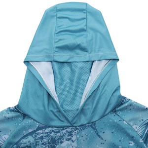 Chemise de pêche à manches longues pour homme avec capuche, protection solaire UPF 50, séchage rapide - Product Image 3