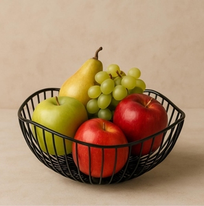 Panier en fil de fer robuste pour le rangement des fruits et légumes de cuisine, organisateur de comptoir en métal pour garde-manger, salle à manger, maison, maison fraîche - Product Image 1