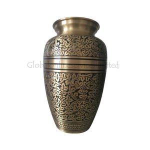 Urna Funeraria de Latón con Acabado Antiguo de Primera Calidad, Ecológica, para Cenizas de Adultos y Mascotas, Recuerdo Conmemorativo - Product Image 3