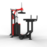 Máquina de Ejercicios para Pantorrillas QLI QDCRM70, con Peso Integrado, Metálica, Extra Grande, para Fisicoculturismo, Ejercicios de Piernas, en Caja de Madera