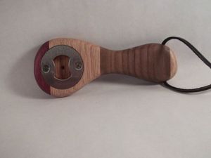 Personalized Custom Engraved Wooden Bottle <b>Opener</b> Keychain with Stainless Steel Keyring Multifunction Eco-Friendly Handmade Gift - Product Image 2