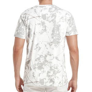 เสื้อยืดคอกลมคุณภาพสูง พิมพ์ลายแบบซับลิเมชั่น แห้งเร็ว ผลิตจากโพลีเอสเตอร์ 100% สำหรับผู้ชาย เนื้อผ้าหนา พร้อมบริการ OEM - Product Image 6