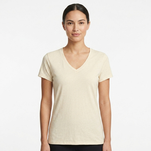 Camisetas Deportivas Lisas al por Mayor para Mujer, Cuello en V, Personalizadas con Sublimación, Ligeras, Ropa Urbana Femenina - Product Image 2