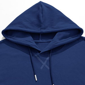 Sudadera con Capucha para Hombre, Color Sólido, Corte Regular, Algodón French Terry, Estilo Casual para Otoño, con Bolsillo Frontal y Capucha con Cordón Ajustable - Product Image 5