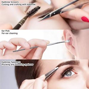 Stainless Steel 7 in 1 <b>Nail</b> Kit Portable Manicure Tools <b>Set</b> with Case for Adult Luxury Gift Box Style - Product Image 3