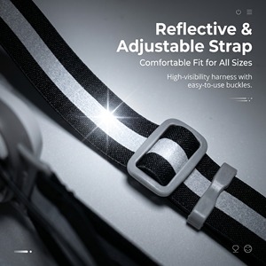 Reflective Vest Running <b>Light</b> LED Front/Rear Combo USB <b>Rechargeable</b> IP55 Rated 180 Beam Angle Safety Hiking Outdoor Sports Run - Product Image 6