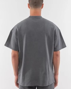 เสื้อยืดผู้ชายไซส์ใหญ่ ผ้าคอตตอน 100% น้ำหนัก 230 กรัม ระบายอากาศได้ดี ซับเหงื่อ ป้องกันรอยยับ ผ่านกระบวนการฟอกสีแบบแอซิดวอช ขายส่ง - Product Image 6