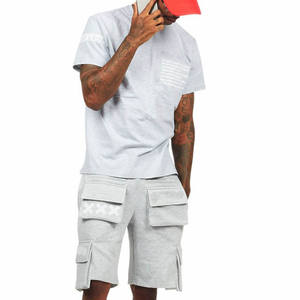 Conjunto Deportivo Informal de Dos Piezas para Hombre, Camiseta y Pantalones Cortos para Entrenamiento en el Gimnasio, Ropa Deportiva para Ejercicio Físico y Uso Diario - Product Image 1