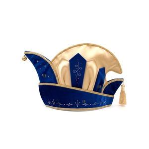 Sombrero de Carnaval Personalizado Ajustable, Bordado en Plata, Terciopelo, Disfraz de Príncipe para Festival - Product Image 2