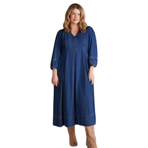 Robe chemise en jean pour femme, coton de qualité supérieure, usage quotidien, fournisseur d'usine OEM ODM - Product Image 4