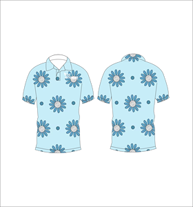 เสื้อโปโลพิมพ์ลายดอกไม้แบบกำหนดเอง แขนสั้น สวมใส่สบาย เหมาะสำหรับกอล์ฟ เทนนิส ชุดทีมฤดูร้อน - Product Image 1