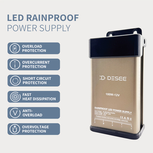 مزود طاقة <span class=keywords><strong>LED</strong></span> مقاوم للمطر 100 واط 12 فولت لإضاءة اللافتات <span class=keywords><strong>LED</strong></span> مع مصدر طاقة تحويلي معتمد من BIS - Product Image 4