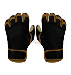 Gants de baseball blancs et noirs respirants pour l'entraînement sportif, pour droitiers, motif uni - Product Image 3