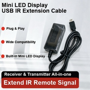 สายต่อขยาย USB IR สำหรับจอแสดงผล Mini LED พร้อมปลอกหุ้ม PVC ตัวรับสัญญาณอินฟราเรด แสดงผลภาพและเสียงแบบดิจิตอล 720P สายส่งสัญญาณ LFN - Product Image 3