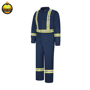 Wholesale Hi Vis Safety Work Coveralls FR Cotton Fireproof <b>Overall</b> Work Wear Uniforms <b>Waterproof</b> Coverall - Product Image 6