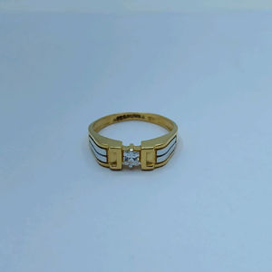 แหวนเพชรทองคำดีไซน์ทันสมัย แหวนนิ้วสวยหรูสำหรับผู้ชายและผู้หญิง เครื่องประดับหรูหราสำหรับสวมใส่ทุกวัน - Product Image 1